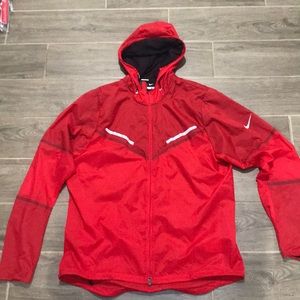 NIKE RUNNING LIGHTWEIGHT RED JACKET LARGE